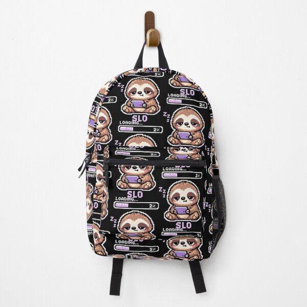Item preview, Loading Sloth Pixel Art Funny Retro Design designed and sold by SplashTastic.