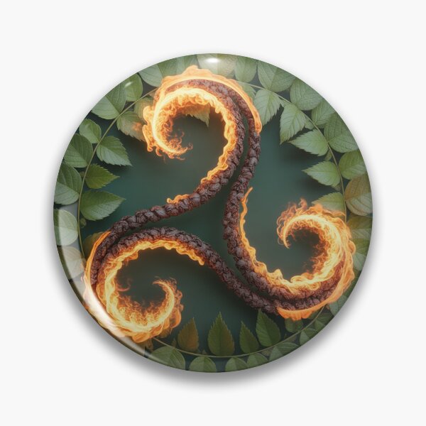 Item preview, Triskel made from fire and leaves. designed and sold by AEMK57.