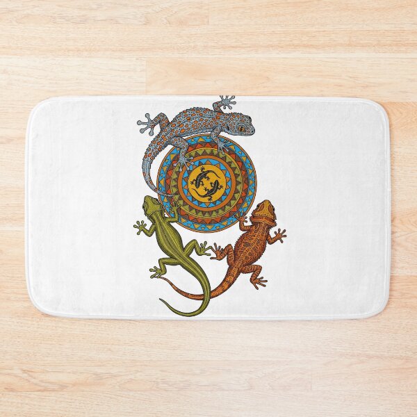 Item preview, Trio of Desert Lizards with Sunburst Pattern Art designed and sold by TeeARTHY.