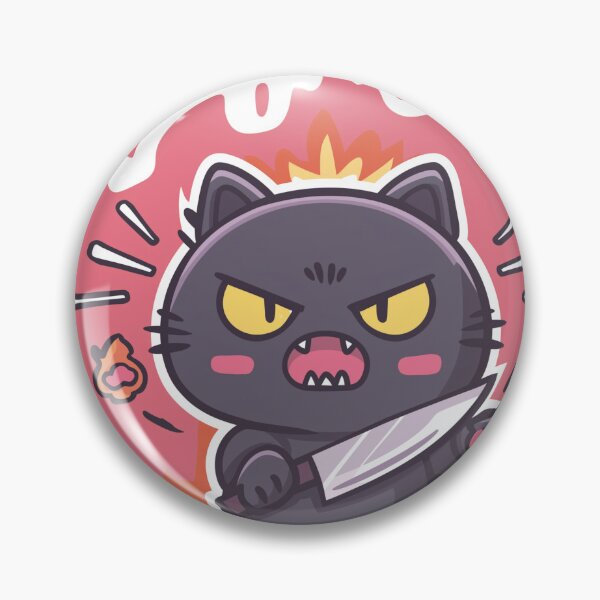 Item preview, Murderous Cat With Knife Angry Black Cat  designed and sold by Region.