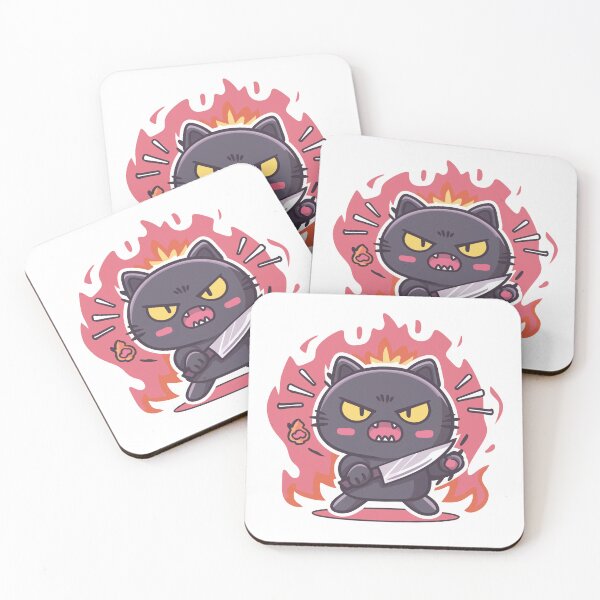 Item preview, Murderous Cat With Knife Angry Black Cat  designed and sold by Region.