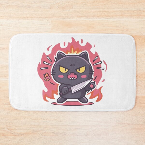 Item preview, Murderous Cat With Knife Angry Black Cat  designed and sold by Region.