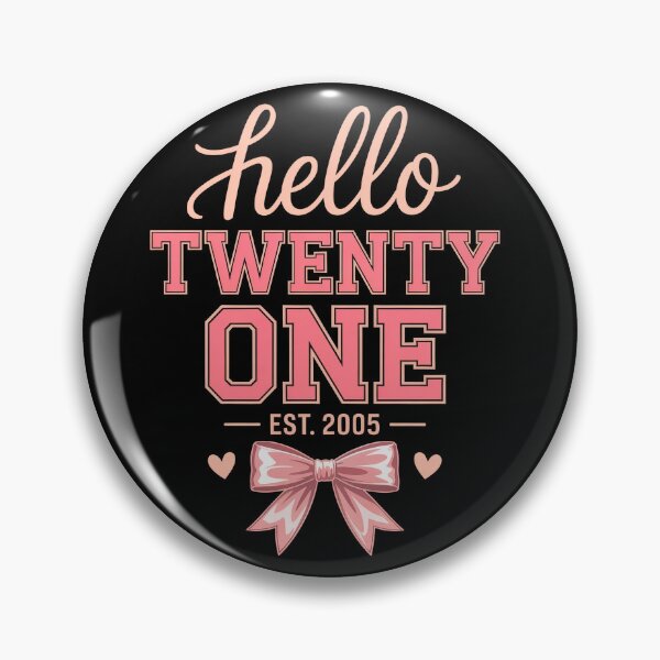 Item preview, Hello Twenty One Coquette Bow 21st Birthday Pink Varsity Aesthetic Birthday Girl designed and sold by AmazingViews.