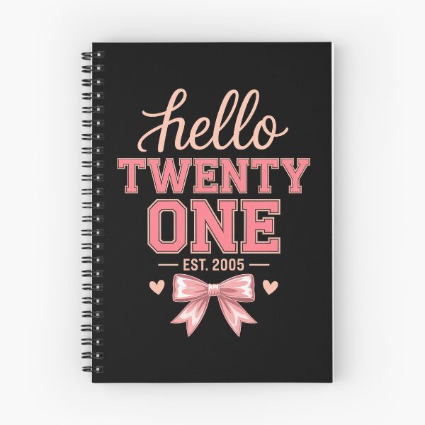 Item preview, Hello Twenty One Coquette Bow 21st Birthday Pink Varsity Aesthetic Birthday Girl designed and sold by AmazingViews.