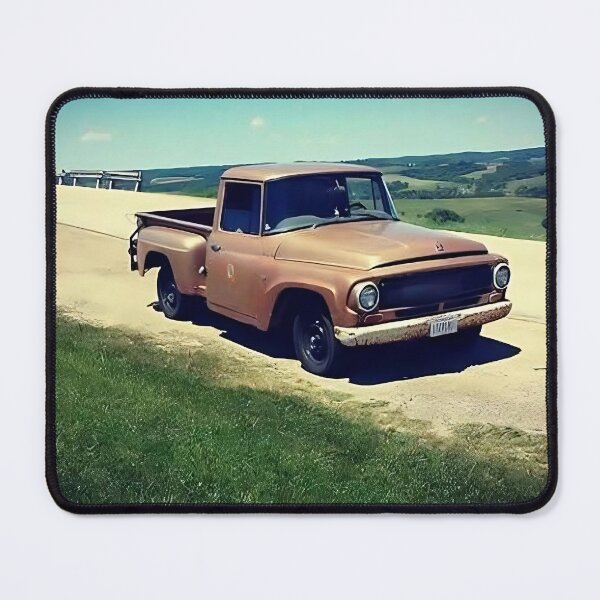Item preview, Vintage International Harvester Truck and Roadside Scenery Vista designed and sold by dragonmotor7.