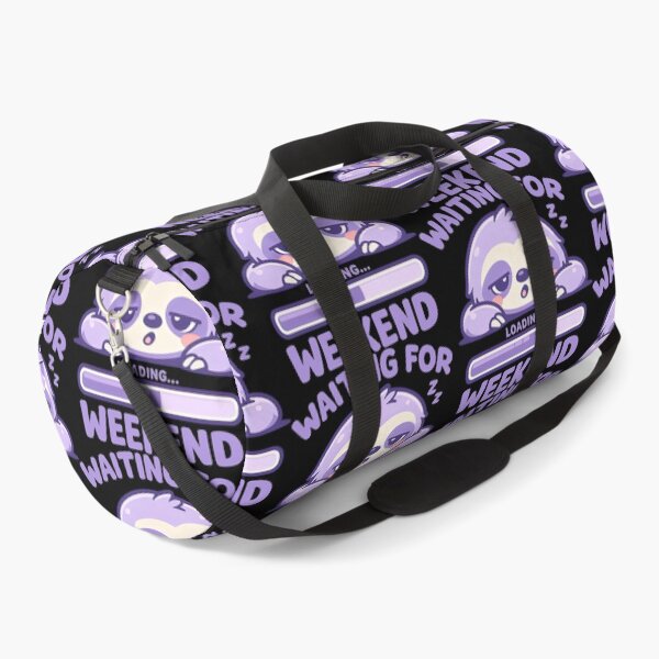 Item preview, Waiting For Weekend Sloth Funny Weekend Vibes Kawaii Art designed and sold by SplashTastic.