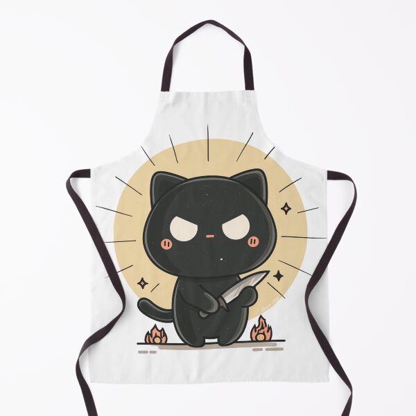 Item preview, Murderous Cat With Knife Suspicious Black Cat designed and sold by Region.
