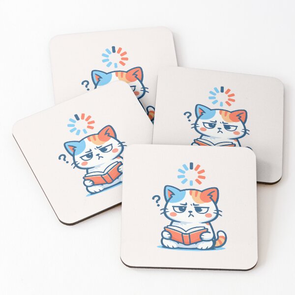 Item preview, Loading Brain Cat Funny Reading Design Sarcastic Humor designed and sold by SplashTastic.
