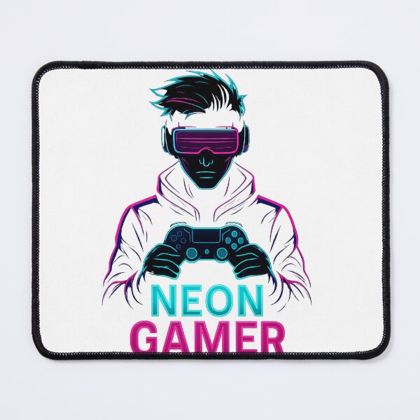 Item preview, Neon Cyberpunk Gamer – Futuristic Glow Edition designed and sold by Mistikshop.