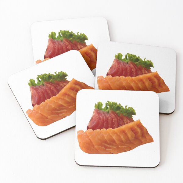 Item preview, Salmon and tuna sashimi isolated, omega3 fulled as healthy food, Japanese traditional dish designed and sold by pipikijung.