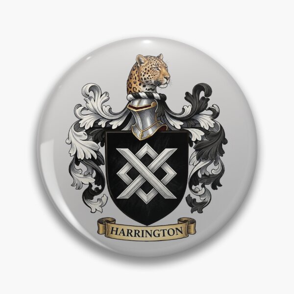 Item preview, The Harrington Family Coat of Arms designed and sold by BagTown Clans.
