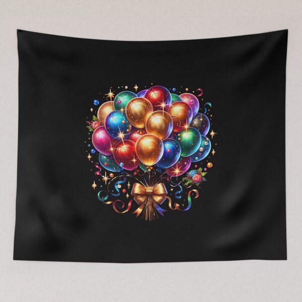 Item preview, Birthday Cake & Balloons Design – Happy Birthday Party Graphic designed and sold by artedigital99.