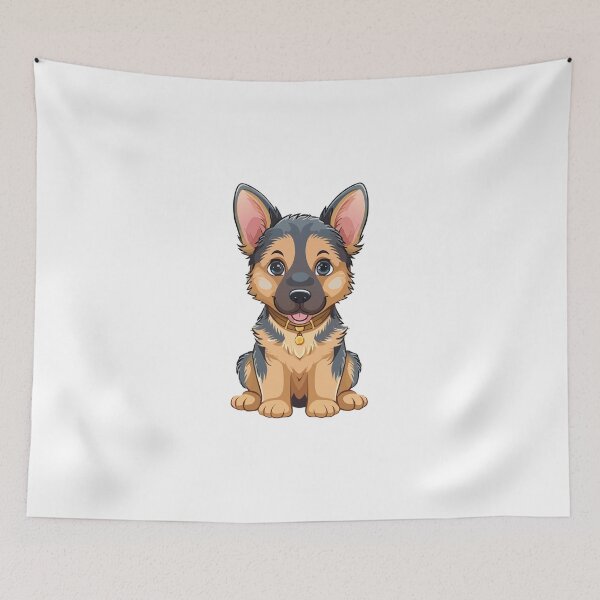 Item preview, Cute cartoon German Shepherd designed and sold by TrendyDesigns.