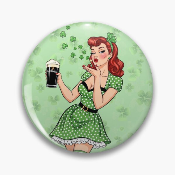 Item preview, Irish Stout Pin Up Beauty designed and sold by LyssasMindArt.