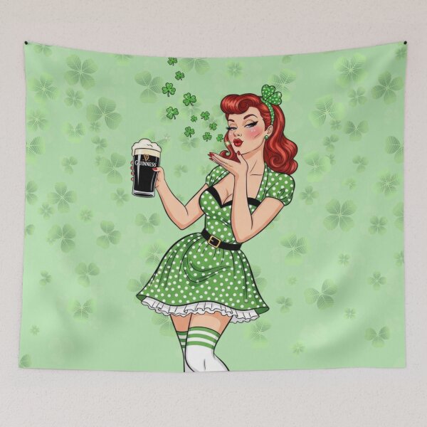 Item preview, Irish Stout Pin Up Beauty designed and sold by LyssasMindArt.
