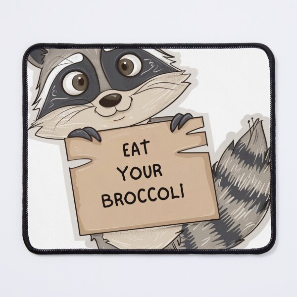 Item preview, Funny Raccoon Holding Sign – Trash Panda Meme Sticker designed and sold by RandomIntention.