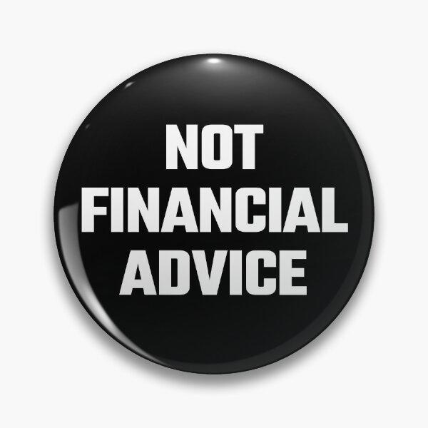 Item preview, Not Financial Advice - White Text designed and sold by Fight The Shirts.