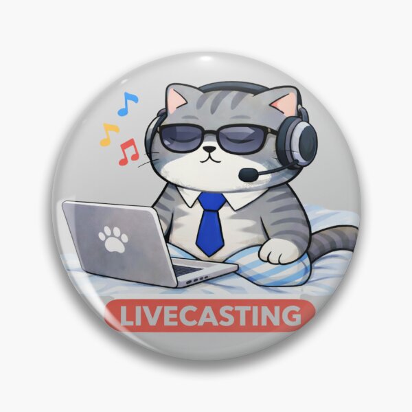 Item preview, Livecasting Funny Cat Content Creator Work From Home Humor designed and sold by Mindworx21.