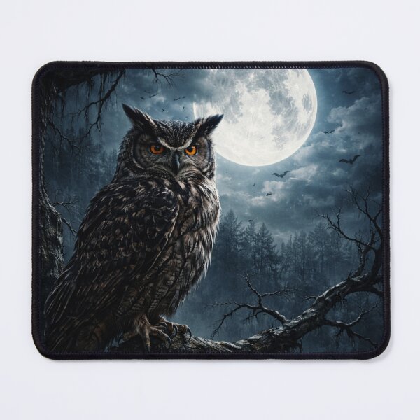 Item preview, Mystical Owl – Moonlit Forest Night Design designed and sold by Dogandesighn.