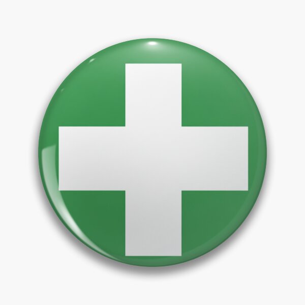 Item preview, First Aid Symbol – Green Cross Medical Safety Sign designed and sold by sweetsixty.