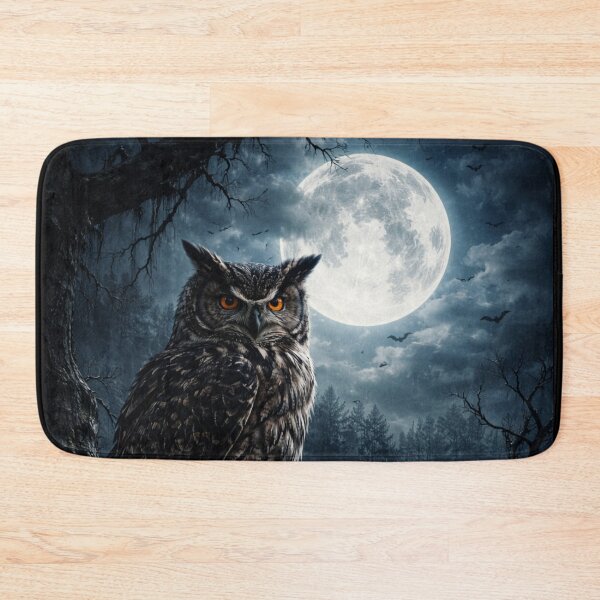 Item preview, Mystical Owl – Moonlit Forest Night Design designed and sold by Dogandesighn.