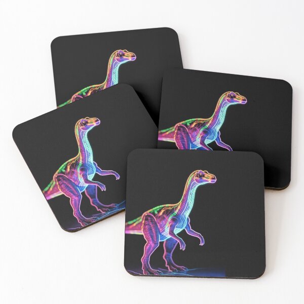 Item preview, Neon Glow Dinosaur Cyberpunk Retro Synthwave Art designed and sold by ExploreAura Studio.
