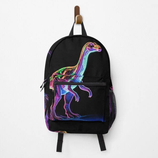 Item preview, Neon Glow Dinosaur Cyberpunk Retro Synthwave Art designed and sold by ExploreAura Studio.