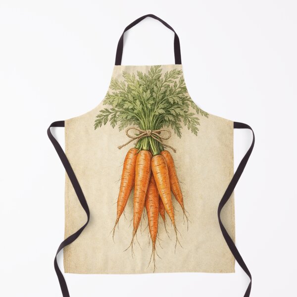 Item preview, Vintage Carrot Bunch Print - Farmhouse Kitchen Botanical Wall Art designed and sold by Darlin8888.