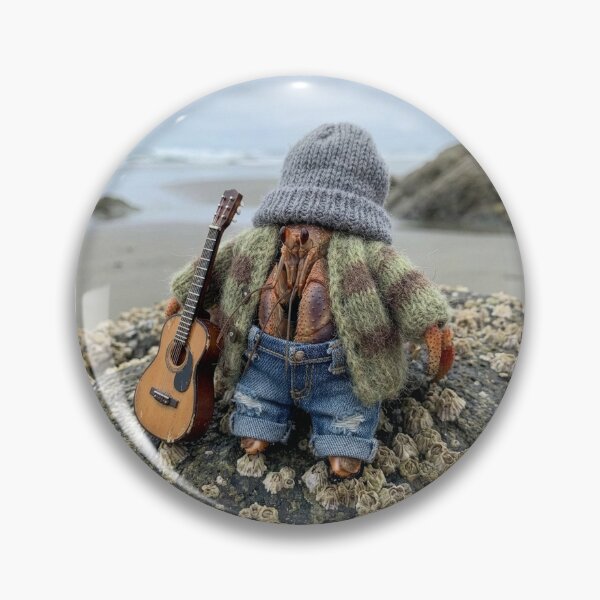 Item preview, Hermit Crab Disguised as Seattle Grunge Musician designed and sold by Tridentulus.