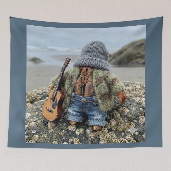 Item preview, Hermit Crab Disguised as Seattle Grunge Musician designed and sold by Tridentulus.