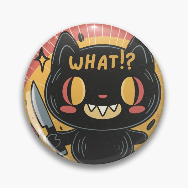 Item preview, Murderous Black Cat With Knife Spooky What designed and sold by Region.
