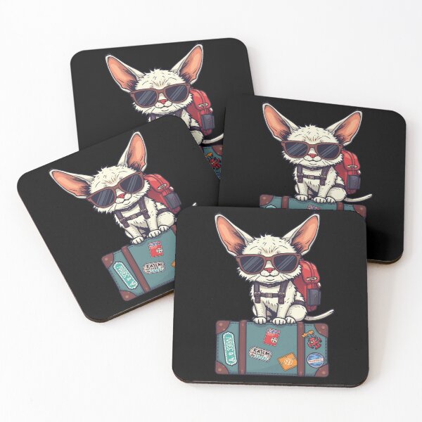 Item preview, Funny Devon Rex Travel Cat T-Shirt – Cute Adventure Cat with Backpack designed and sold by Lamagift.