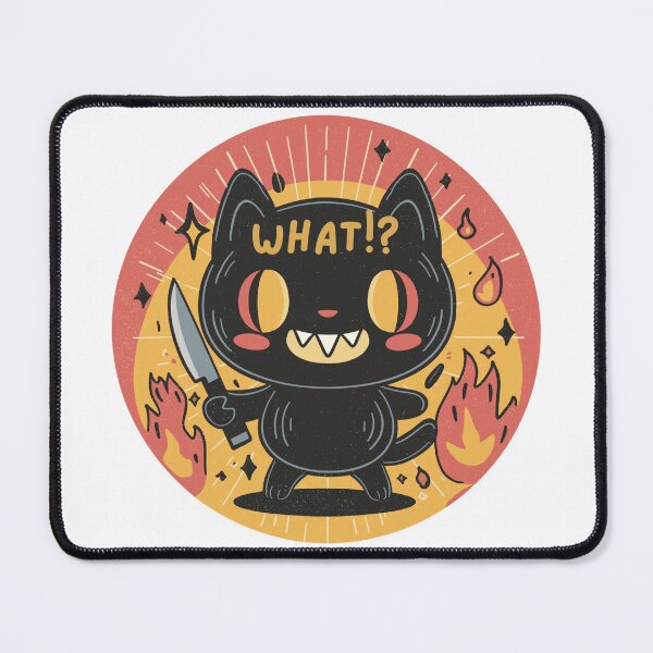 Item preview, Murderous Black Cat With Knife Spooky What designed and sold by Region.