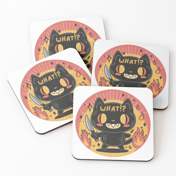 Item preview, Murderous Black Cat With Knife Spooky What designed and sold by Region.