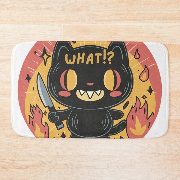 Item preview, Murderous Black Cat With Knife Spooky What designed and sold by Region.