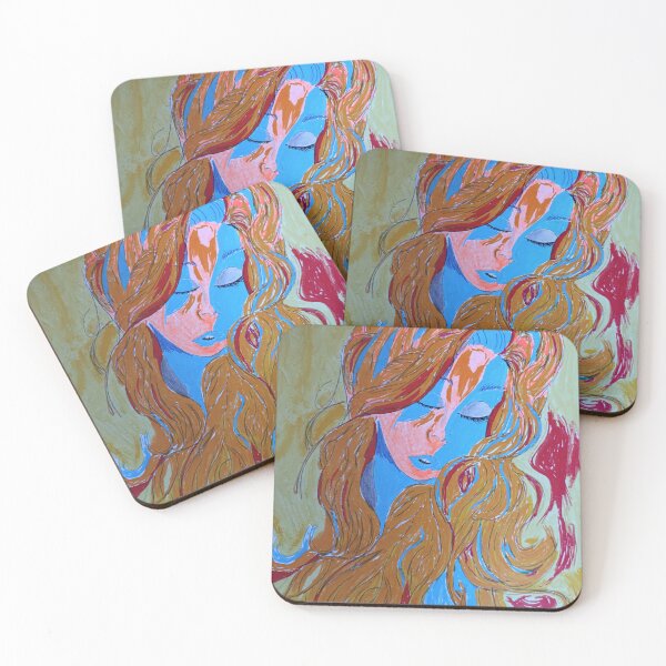 Item preview, Elyra - Abstract portrait of a woman with flowing hair designed and sold by ElysiumArtworks.
