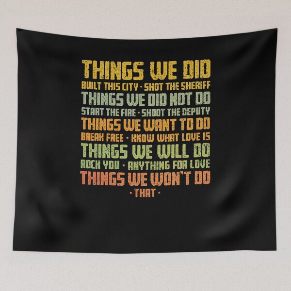 Item preview, Things We Did designed and sold by kg07.