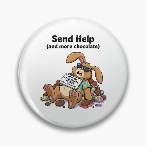 Item preview, Official Chocolate Tester - Funny Easter Bunny Food Coma designed and sold by KERK Art and Design.