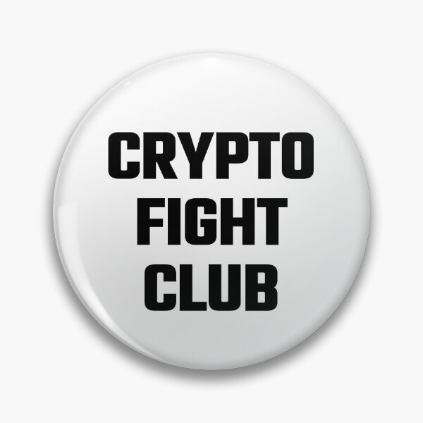 Artikelvorschau, Crypto Fight Club - Black Text entworfen und verkauft von Fight The Shirts.