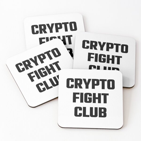 Item preview, Crypto Fight Club - Black Text designed and sold by Fight The Shirts.
