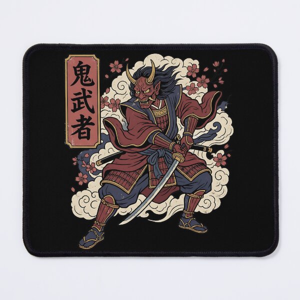 Item preview, Oni Samurai – Japanese Yokai Demon Ukiyo-e Style designed and sold by thernaX.