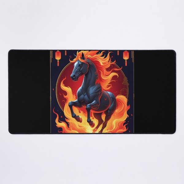 Item preview, Fiery Zodiac Horse - Embrace the Fire Energy Chinese Astrology designed and sold by nuwanari.