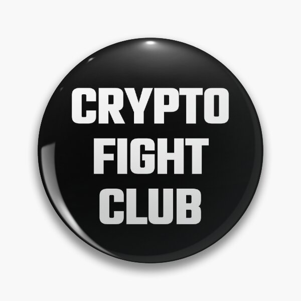 Item preview, Crypto Fight Club - White Text designed and sold by Fight The Shirts.