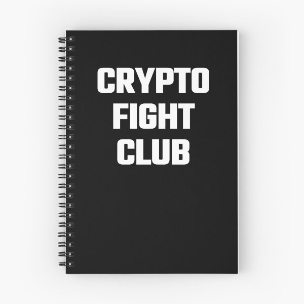 Item preview, Crypto Fight Club - White Text designed and sold by Fight The Shirts.