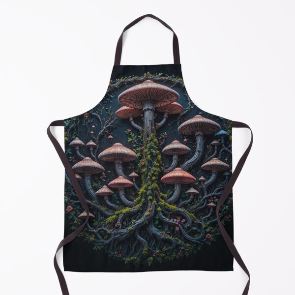 Item preview, Enchanted Mushroom Circle | Gothic Botanical Forest Art designed and sold by TheCleverSkull.