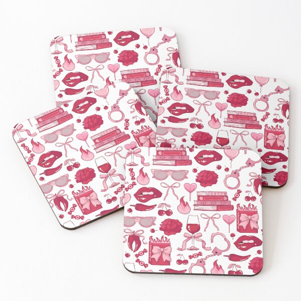 Item preview, Pink Red Smut & Romance Reader Pattern designed and sold by ketrena.
