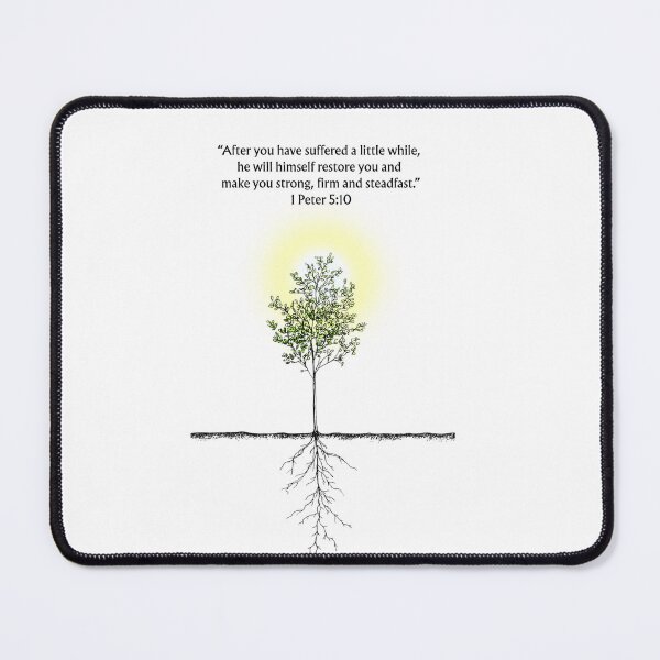 Item preview, 1 Peter 5:10 Bible Verse Print – Inspirational Christian Scripture Art – Strength and Restoration in Christ designed and sold by QuietBibleLines.