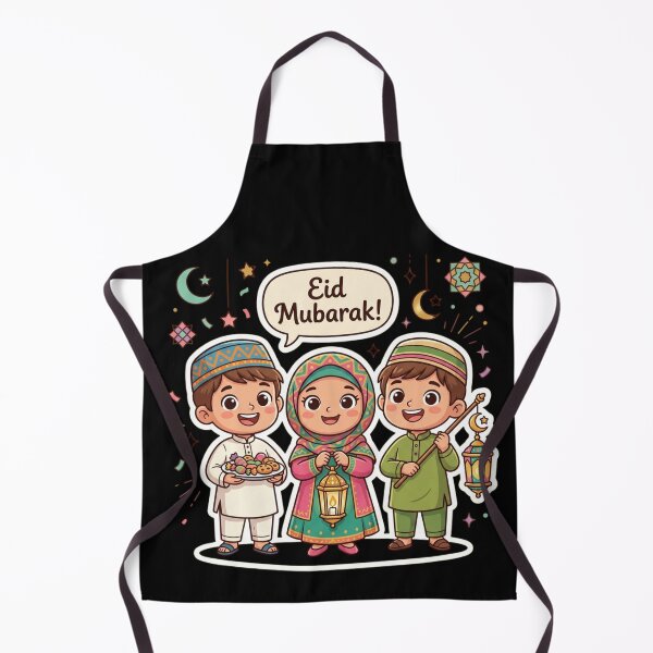 Item preview, Eid Mubarak - Cute Muslim Kids Celebration Cartoon designed and sold by WowDezign.