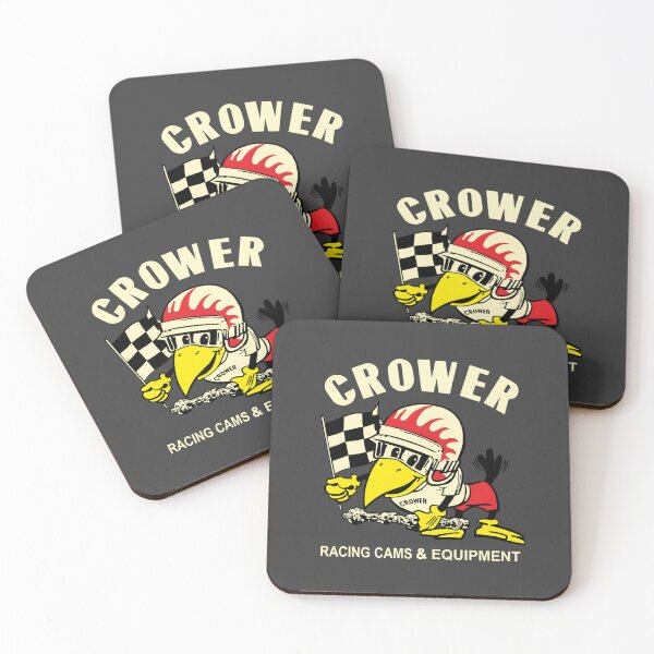 Item preview, Vintage Crower Racing Cams & Equipment - white print designed and sold by retropetrol.