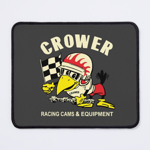 Item preview, Vintage Crower Racing Cams & Equipment - white print designed and sold by retropetrol.